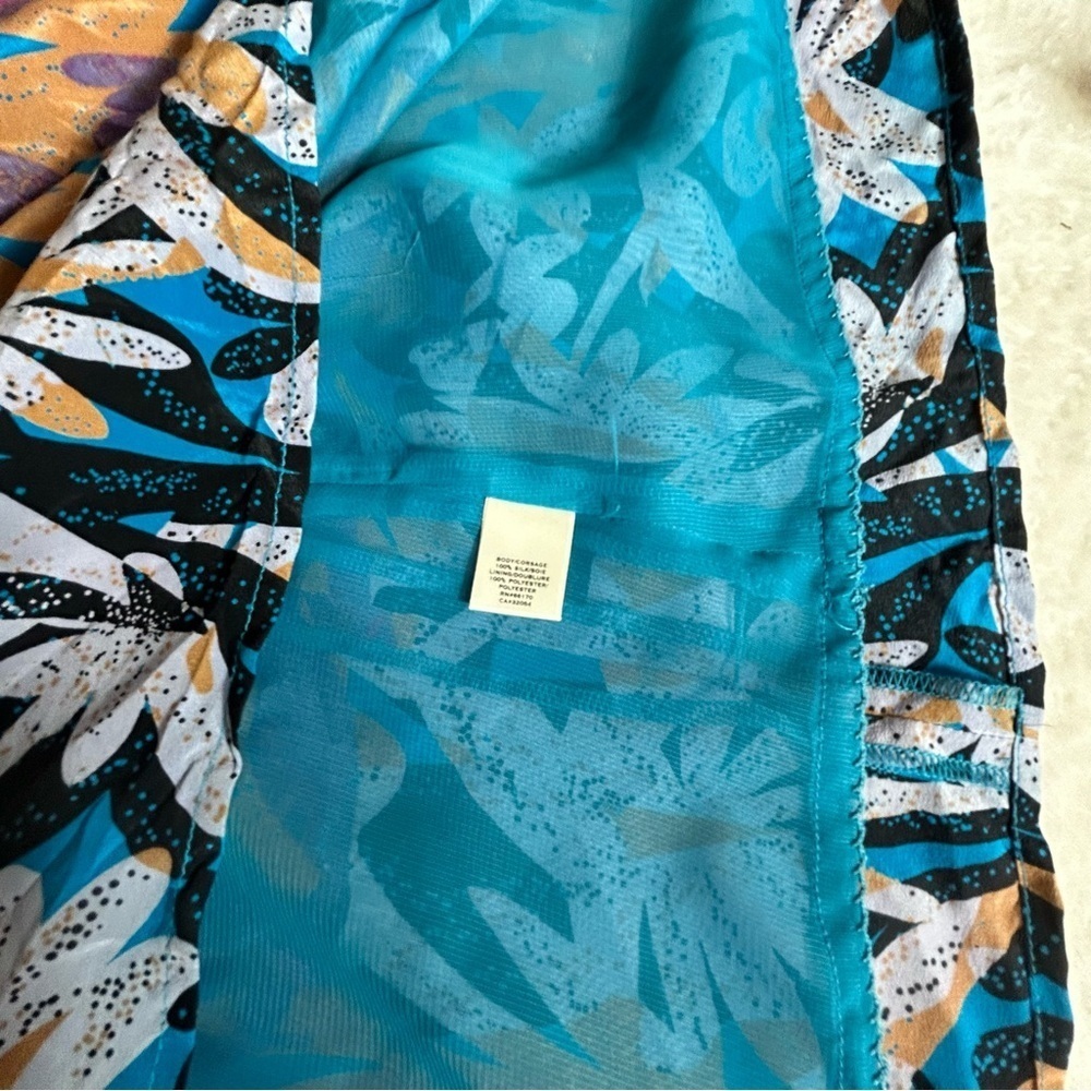 Moulinette Soeurs Women’s Jewel-Beaded Halter Blue Silk Maxi Dress Size 6 - Picture 12 of 16